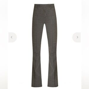 Veronica Beard Black and White Houndstooth Flare Pants
